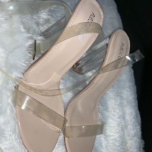 Alia strappy clear high heels